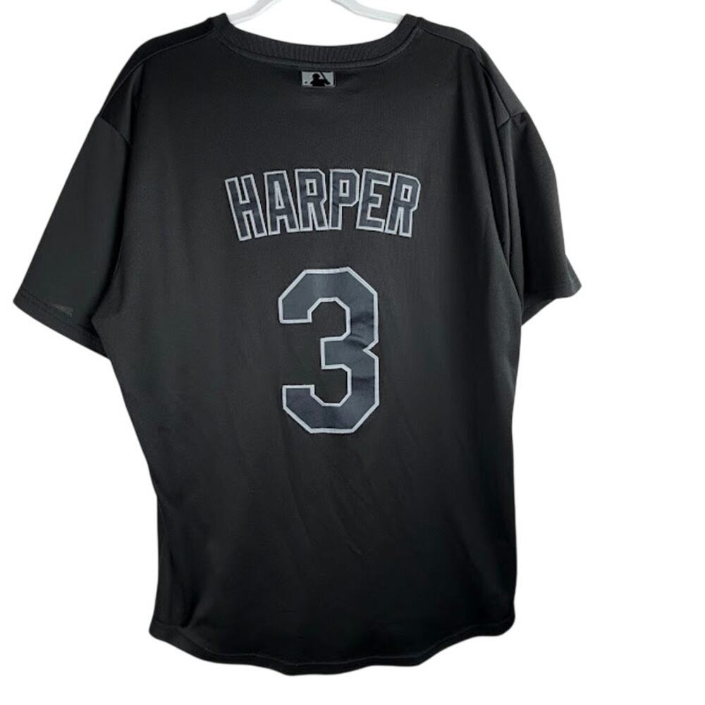 Nike‎ Phillies Bryce Harper #3 Black Jersey Mens XXL MLB Genuine Merchandise